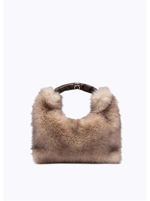 Borsa hobo in faux fur BLUGIRL BLUMARINE | PF5007T0300/10110